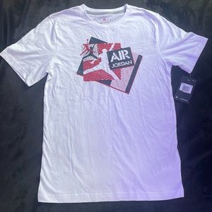 Boys Air Jordan White T-Shirt